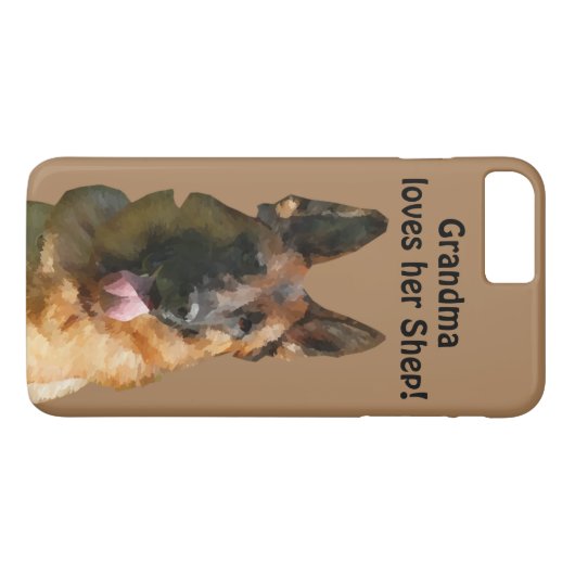 Allemand Shepherd iPhone 8 Plus Coque (Dos (Horizontal))