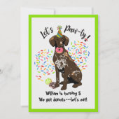 Allemand Short Haired Pointer Invitation de fête d (Devant)