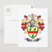 Allen Coat of Arms Briefkaart (Voorkant / Achterkant)