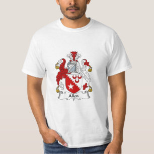 Allen Family Crest Allen Coat of Arms T-shirt