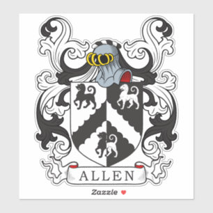 Allen Family Crest Sticker