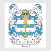 Allen Family Crest Sticker (Vel)