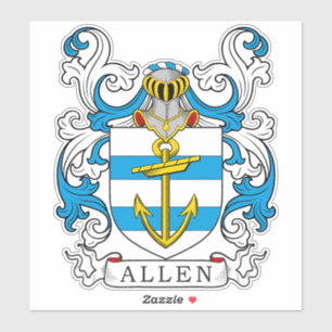 Allen Family Crest Sticker