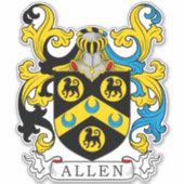 Allen Family Crest Sticker (Voorkant)