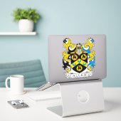Allen Family Crest Sticker (Laptop op bureau)