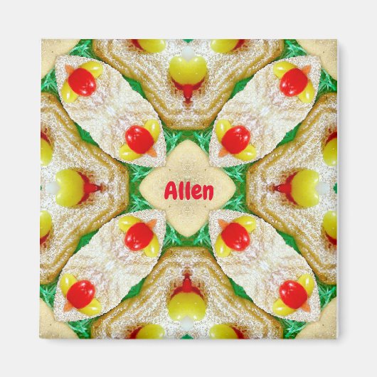 ALLEN ~ Gepersonaliseerd paaspatroon fractal ~ Magneet (Voorkant)