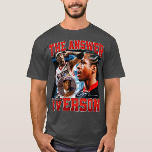 Allen Iverson Het antwoord basketbal handtekening  T-shirt