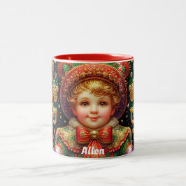 ALLEN ~ KERSTKIND ~ TWEEKLEURIGE KOFFIEMOK