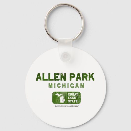 Allen Park Michigan Great Lake State Sleutelhanger (Voorkant)