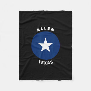 Allen Texas Tx Roos Trip Vakantie Souvenir Fleece Deken