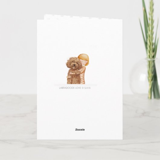 Allen u wenst is liefde… en een hond kaart (Achterkant)