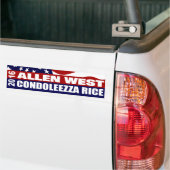 Allen West Condoleezza Rice 2016 Bumpersticker (Op Truck)