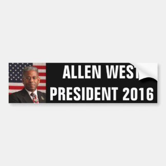 ALLEN WEST VOOR PRESIDENT 2016 BUMPERSTICKER