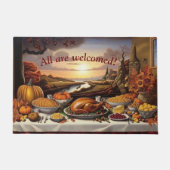 Allen worden verwelkomd Thanksgiving deurmat (Voorkant)