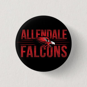 Allendale Falcons #2 Ronde Button 3,2 Cm