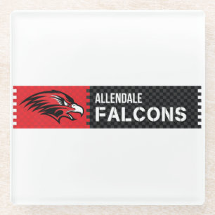 Allendale Falcons Glazen Onderzetter