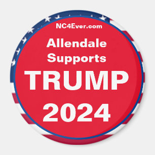 Allendale Ondersteunt TRUMP 2024 Koelkast Magnet Magneet