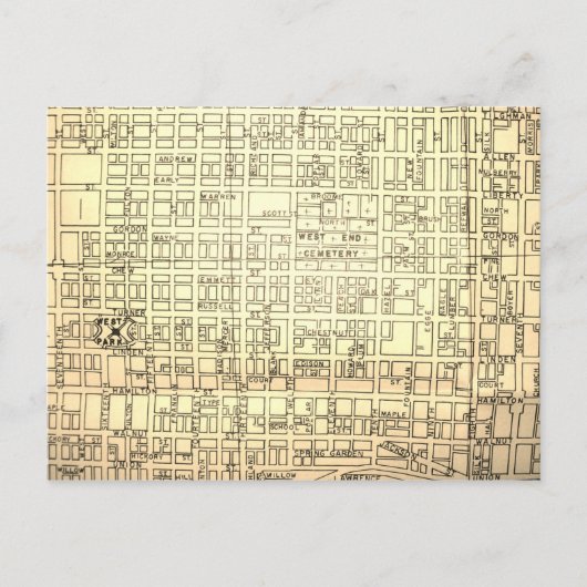 Allentown, PA Carte Vintage (Devant)