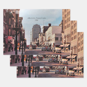 Allentown, Pennsylvania 1950 Inpakpapier Vel