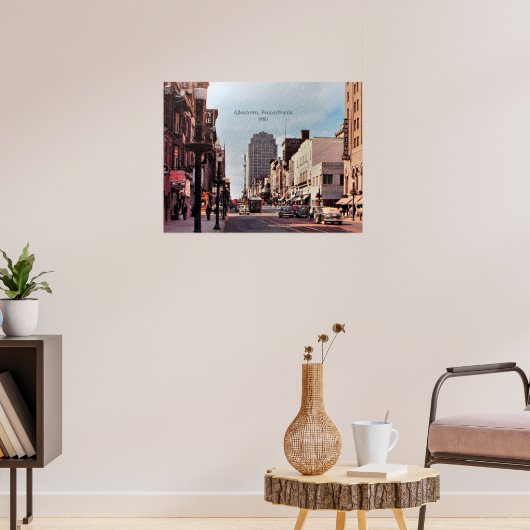 Allentown, Pennsylvania 1950 Poster (Woonkamer 3)