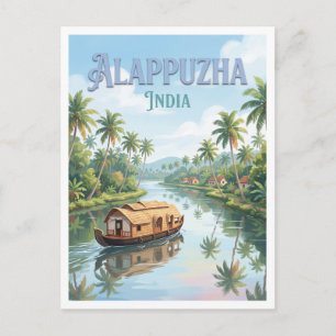 Alleppey Backwaters Alappuzha India Briefkaart