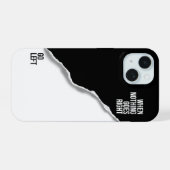 Aller à gauche - coque iphone de motivation audaci (Verso Horizontal)