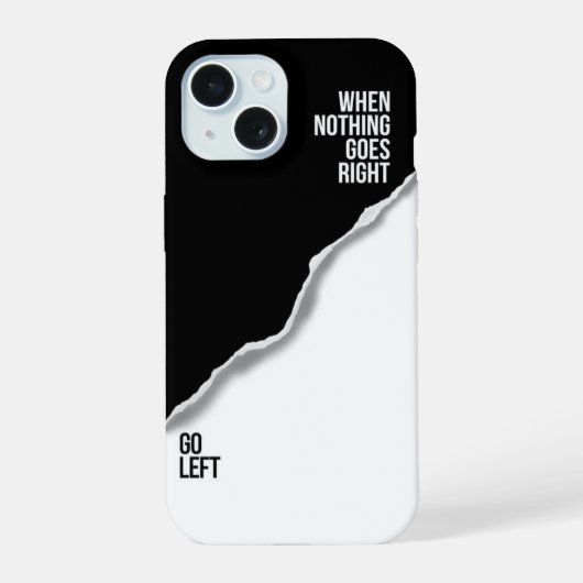 Aller à gauche - coque iphone de motivation audaci (Verso)