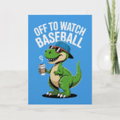 Aller à la carte de dinosaure de baseball (Devant)