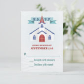Aller à la carte de réponse de mariage de la chape (Debout devant)