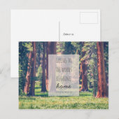 Aller à la forêt | Carte postale (Devant / Derrière)