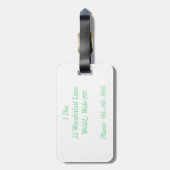 Aller à la prochaine étiquette de bagage d'aventur (Dos Vertical)