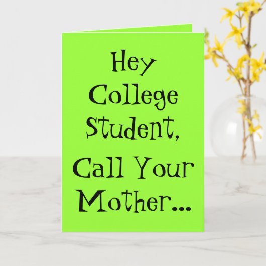 Aller à l'université carte (Fleur jaune)