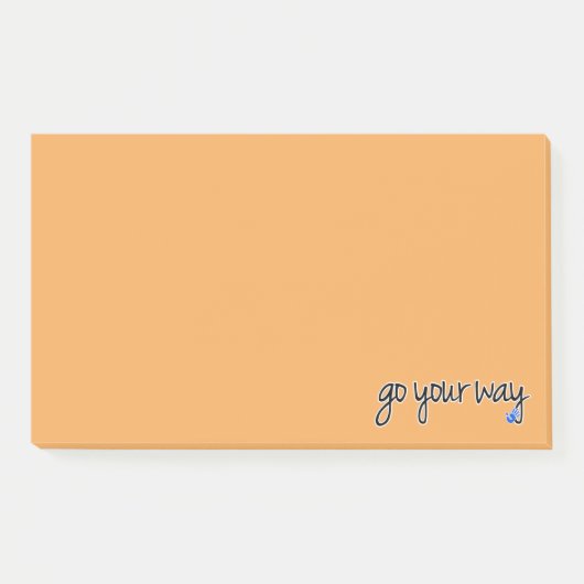 aller à votre façon post-it notes (Devant)