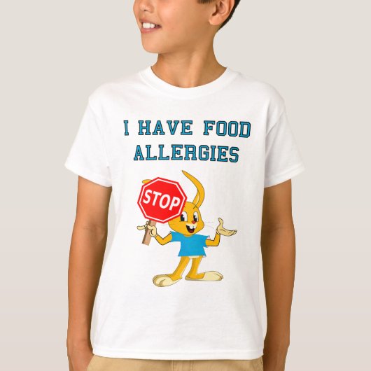 Aller Bunny StopBunny Food Allergies T-Shirt 2 (Voorkant)