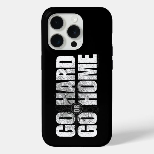 Aller dur ou Go Home iPhone 5 coque (Verso)
