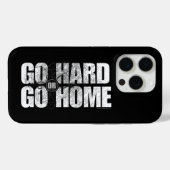 Aller dur ou Go Home iPhone 5 coque (Verso (horizontal))