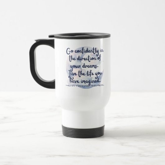 Aller en toute confiance voyager mug (Gauche)