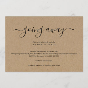 Aller loin invitation   Papier d'emballage