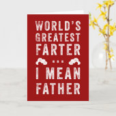 Allerbeste Scheetvader Vaderdag Aangepaste Kleur Kaart (Gele Bloem)