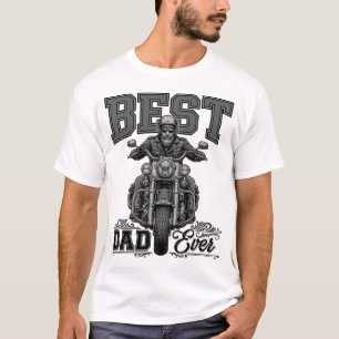 Allerbeste Vader Ooit Biker Vintage Gravure T-Shir T-shirt