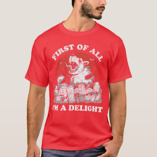 Allereerst ben ik een aangename boze opossum Sarca T-shirt