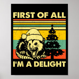 Allereerst Ben Ik Een Aangename Kerst Sarcasme Boo Poster