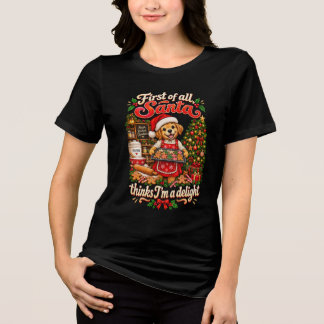 Allereerst ben ik een aangename Kersthond Puppy Tri-Blend Shirt