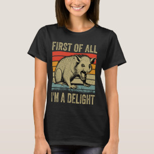 Allereerst ben ik een genot opposum possum grappig t-shirt