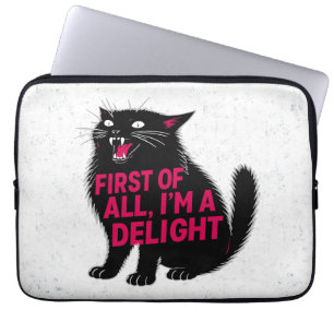 Allereerst Ben Ik Een Verrukkelijke Brullende Zwar Laptop Sleeve