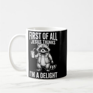 Allereerst Denkt Jezus Dat Een Delight Wasbeer Bee Koffiemok