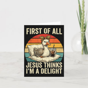 Allereerst Denkt Jezus Dat Een Genoegen Grappige G Kaart