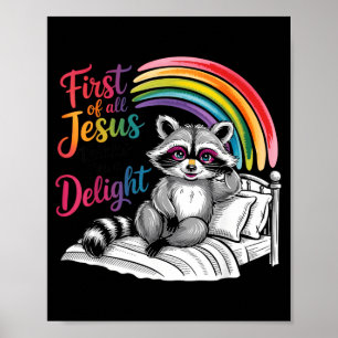 Allereerst Denkt Jezus Dat Een Genoegen Grappige W Poster