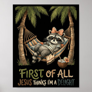 Allereerst Denkt Jezus Dat Een Genoegen Grappige W Poster
