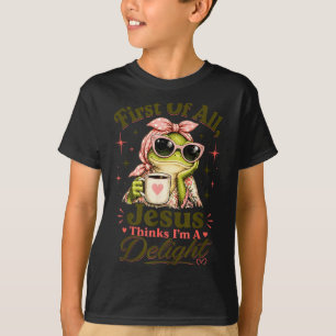 Allereerst Denkt Jezus Dat Een Genotelijke Kikker T-shirt